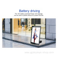 Indoor movable 43'' LCD digital signage with battery